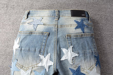 Load image into Gallery viewer, Denim on denim stars
