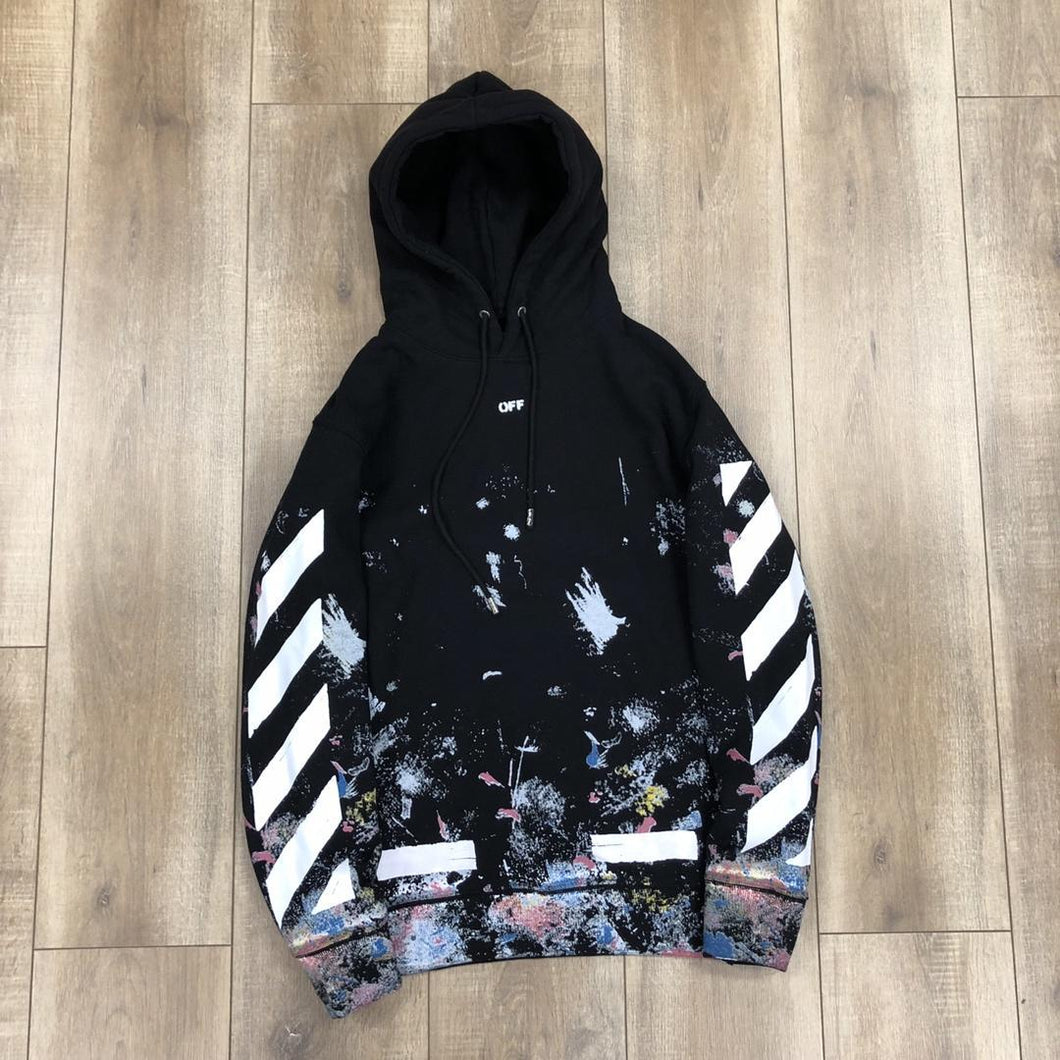 OFF splatter hoodie