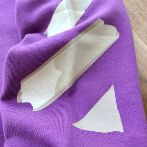 OFF purple tape hoodie