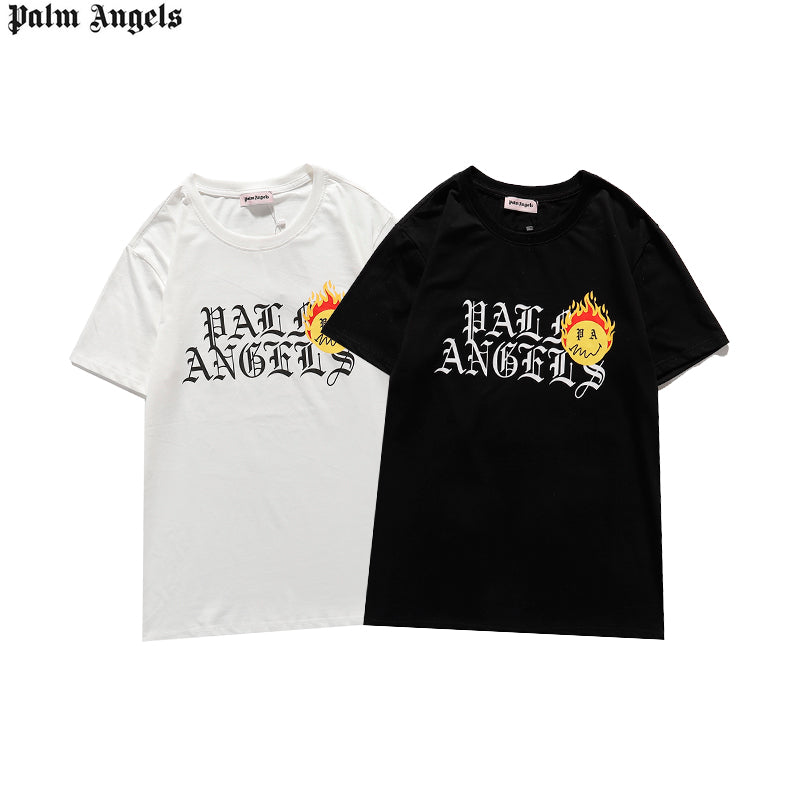Palm burring smile face shirt