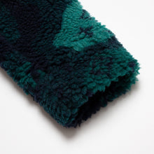 Load image into Gallery viewer, Monogram furry green zip up

