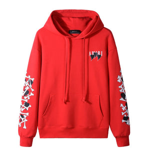 Amiri red heart hoodie