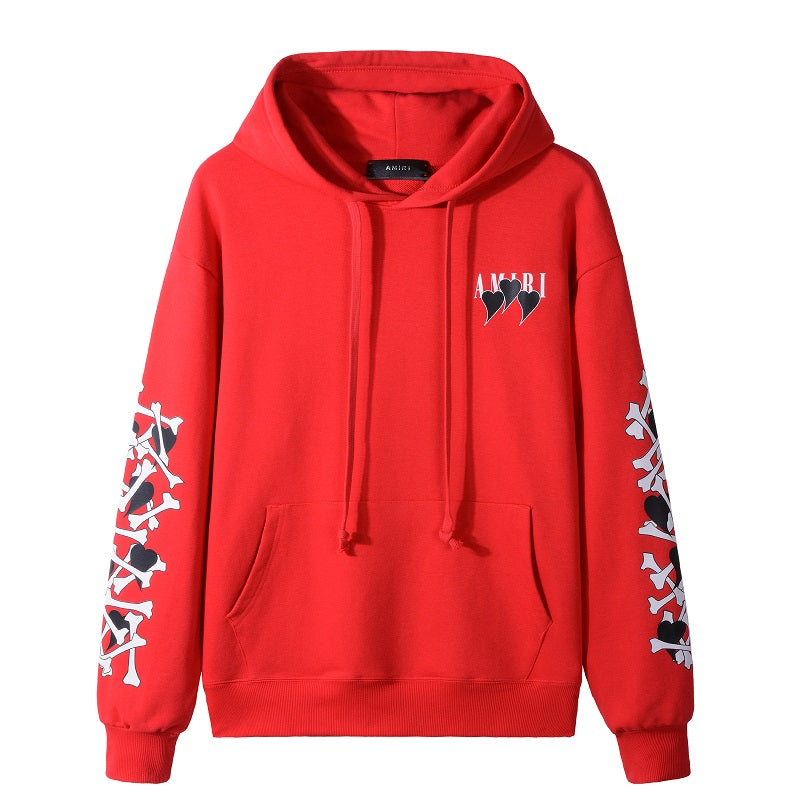 Amiri red heart hoodie