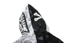 Load image into Gallery viewer, Bape pirate black and white full zip hoodie
