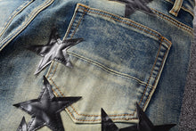 Load image into Gallery viewer, Black star denim
