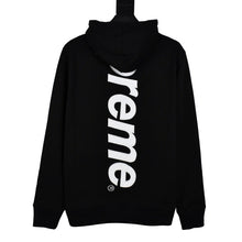 Load image into Gallery viewer, Supreme black big logo spine hoodie
