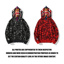 Load image into Gallery viewer, Bape double hoodie full zip
