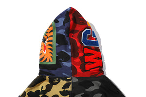 Bape every color full zip hoodie