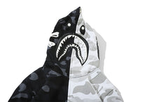 Load image into Gallery viewer, Bape pirate black and white full zip hoodie
