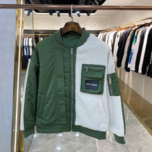 Load image into Gallery viewer, Palm half sherpa bomber
