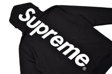 Load image into Gallery viewer, Supreme black big logo spine hoodie
