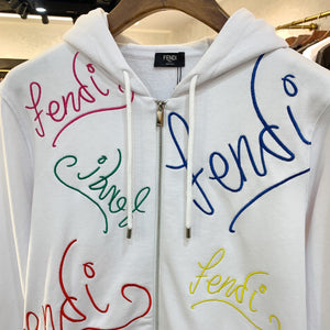 FF script embroidery hoodie