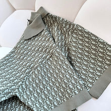 Load image into Gallery viewer, DD 2023 knit olive gray polo
