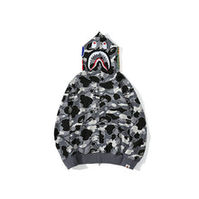 Load image into Gallery viewer, Bape gray full zip hoodie
