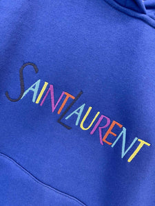 Saint Laurent royal blue hoodie