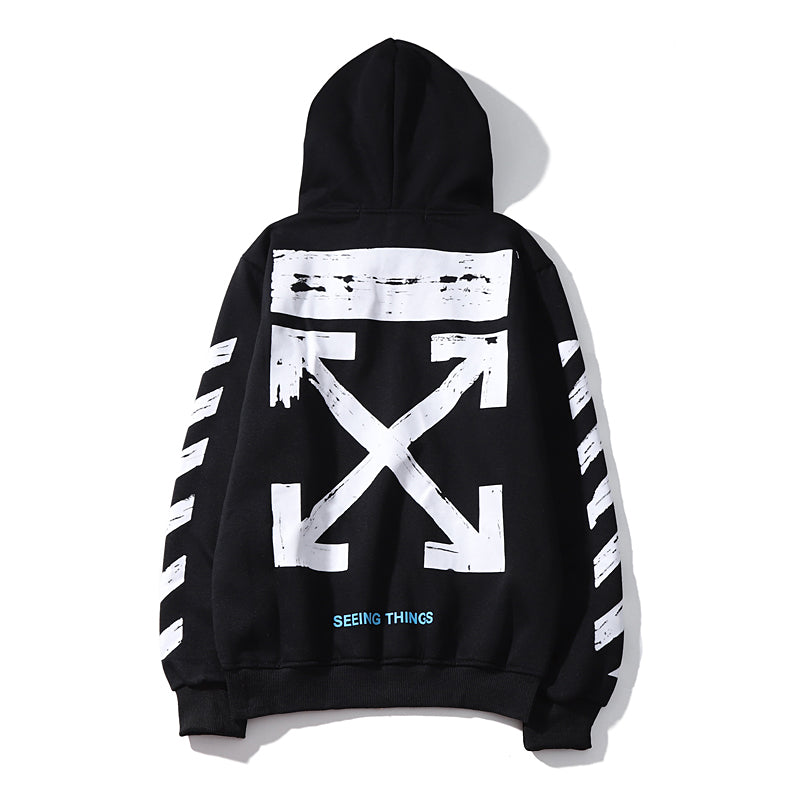 Cross Arrow Painted Hoodies