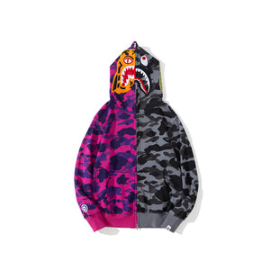 Bape spilt V1 full zip hoodie