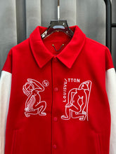Load image into Gallery viewer, Monogram red and white varsity
