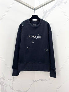 Givenchy cloth pin spilt sweater
