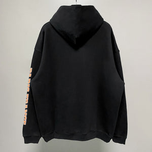 BB Black and orange Paris hoodie