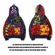 Load image into Gallery viewer, Bape every color full zip hoodie
