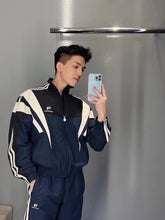 Load image into Gallery viewer, BB navy blue tracksuit runner style
