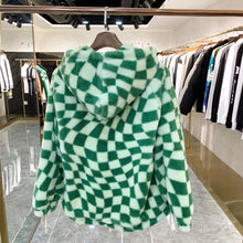 Load image into Gallery viewer, Monogram Green checkered zip cup
