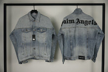 Load image into Gallery viewer, Palm big print denim jacket
