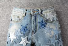 Load image into Gallery viewer, Denim on denim stars
