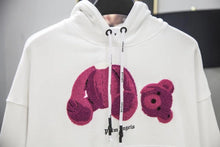 Load image into Gallery viewer, Palm teddy bear hoodie (pink)
