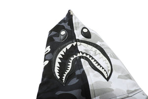 Bape pirate black and white full zip hoodie