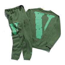 Load image into Gallery viewer, Vlone Green sweatsuit
