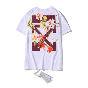 OFF tropical flower shirt