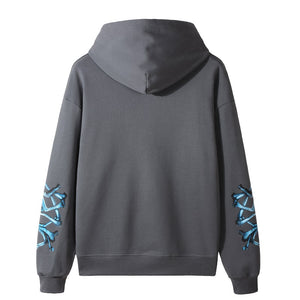 Amiri gray blue bones hoodie