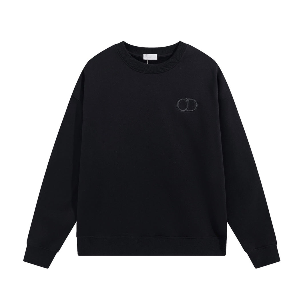 CD black embroidery crewneck
