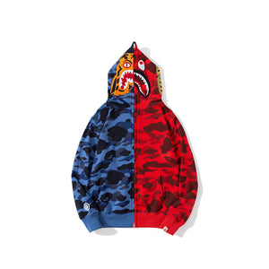 Bape spilt V1 full zip hoodie