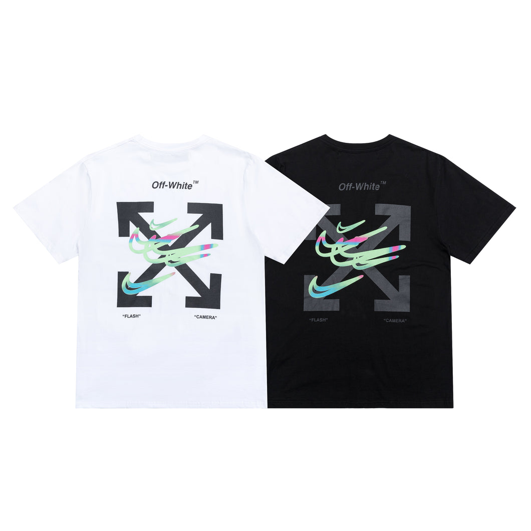 OFF check mark hologram shirt