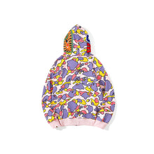 Load image into Gallery viewer, Bape pink and purple full zip hoodie
