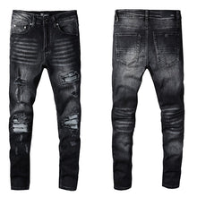 Load image into Gallery viewer, Amiri black and gray underlay denim
