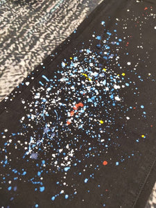 Amiri splatter paint denim