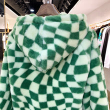 Load image into Gallery viewer, Monogram Green checkered zip cup
