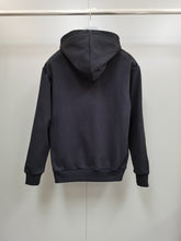 Load image into Gallery viewer, Prad Jumbo tri logo hoodie black
