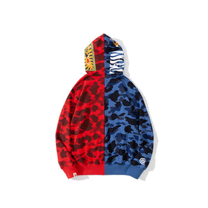 Bape spilt V1 full zip hoodie