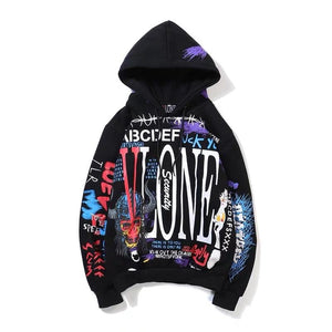 VLONE mash up hoodie black