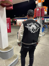 Load image into Gallery viewer, Faith Vs. Fear varsity jacket
