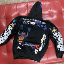 Load image into Gallery viewer, VLONE mash up hoodie black
