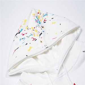 DD splatter paint hoodie