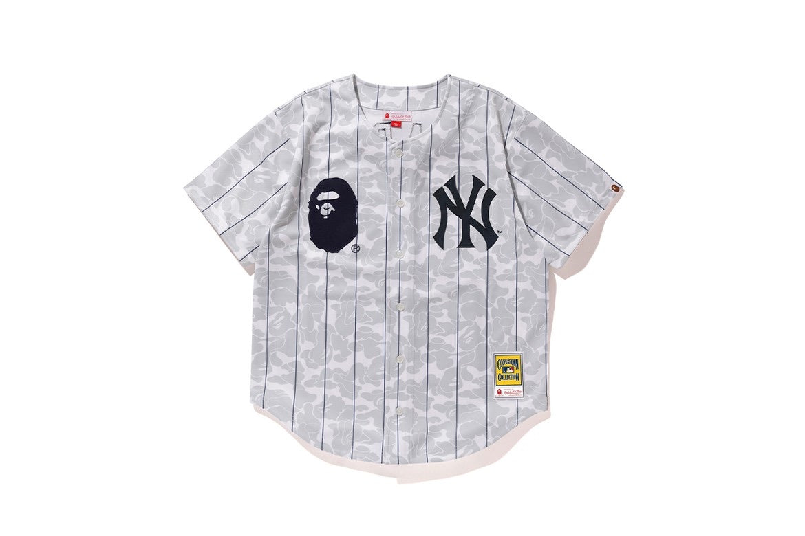 Jual CELANA BAPE X METS MLB BASEBALL JERSEY - Kota Bekasi - Shiro