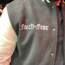 Load image into Gallery viewer, Faith Vs. Fear varsity jacket
