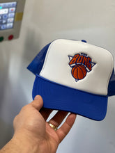 Load image into Gallery viewer, BING BONG trucker-blue and white
